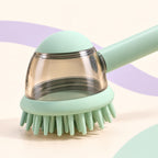 Pet Bath Brush – Dog & cat Washing Massage Shower Brush with Press Liquid Dispenser