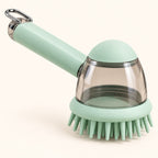 Pet Bath Brush – Dog & cat Washing Massage Shower Brush with Press Liquid Dispenser