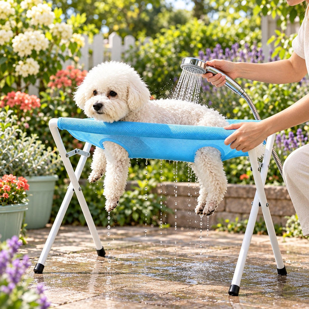 Portable Pet Grooming Table for Cats Small Dogs Foldable Stainless Steel