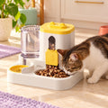 Plastic Integrated Automatic Food & Water Feeder for Cats and Dogs