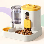 Plastic Integrated Automatic Food & Water Feeder for Cats and Dogs